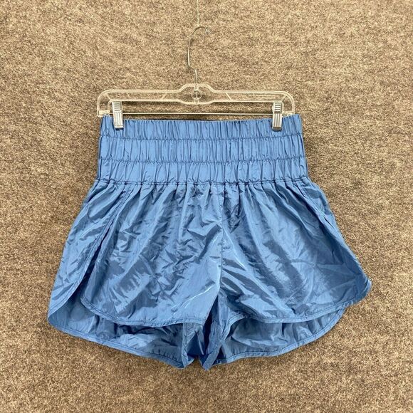 Unbranded Activewear Shorts Women M Medium  Blue Pull On Elastic Waist Lined - Picture 1 of 7